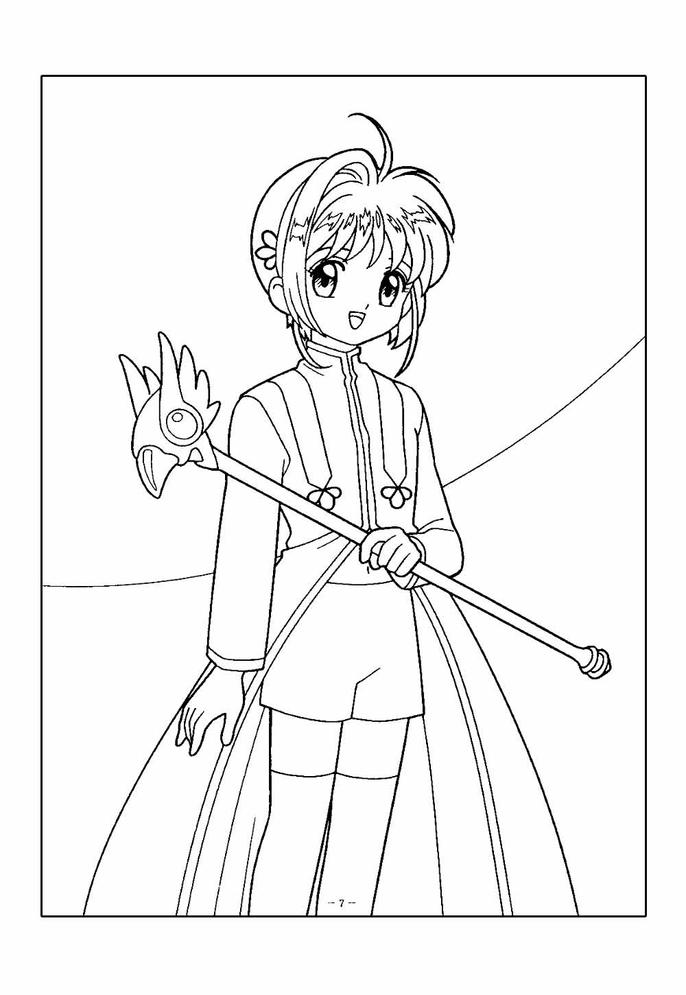 Desenho de Sakura Card Captors