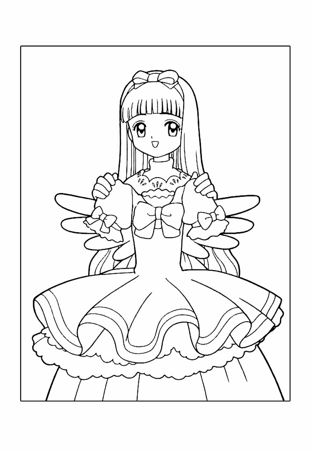 Desenho para colorir de Sakura Card Captors