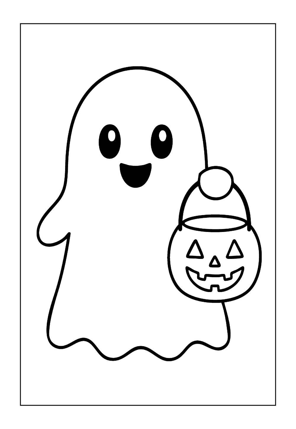 Desenho de Fantasma para colorir
