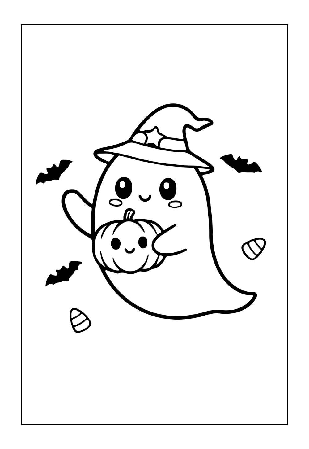 Desenho de Fantasma para colorir