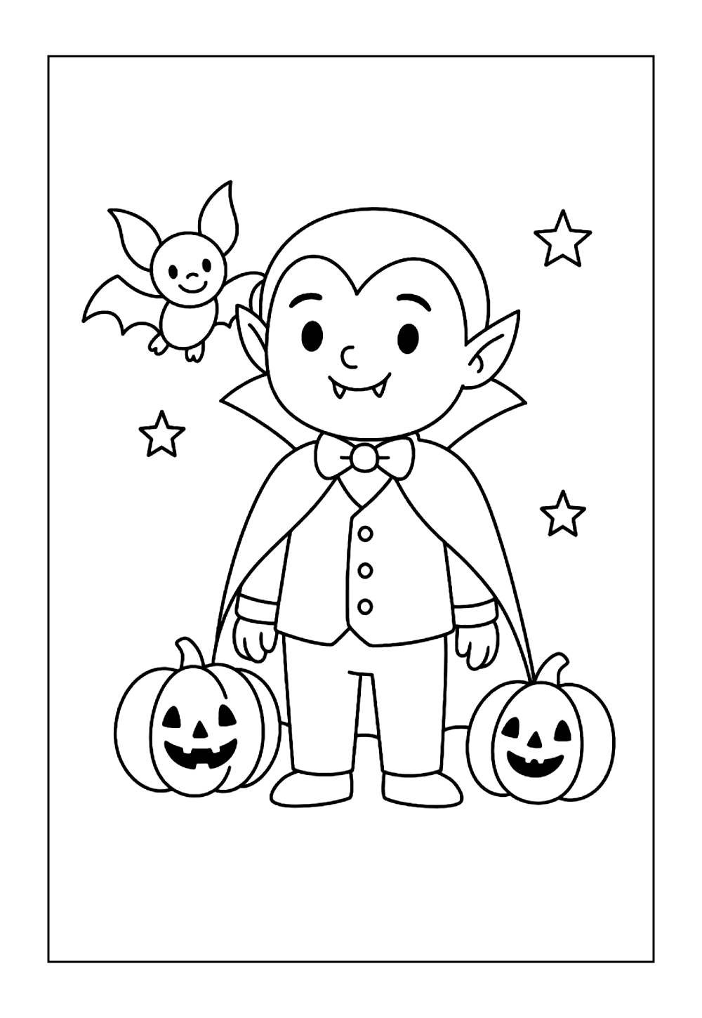 Desenho de Halloween para colorir