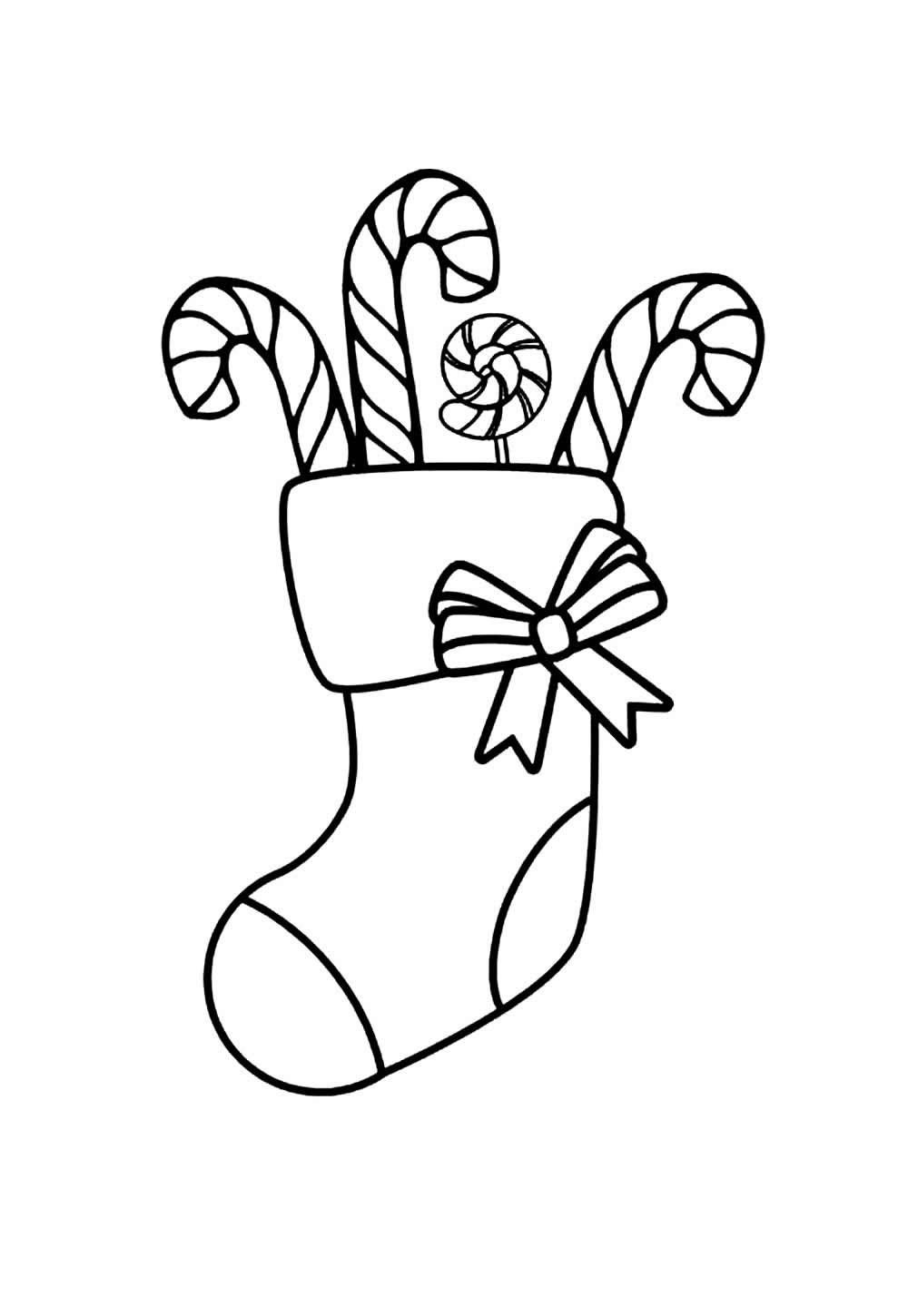 Desenho Bota do Papai Noel