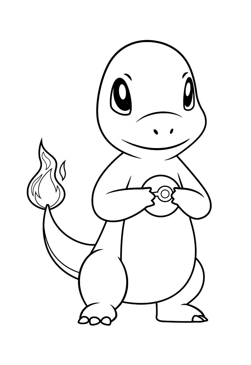 Desenhos de Charmander para Colorir e Pintar