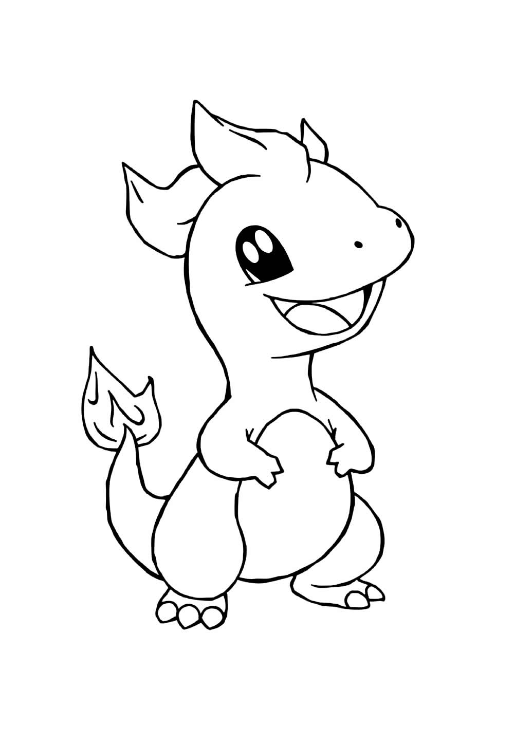 Desenhos de Charmander para Colorir e Pintar