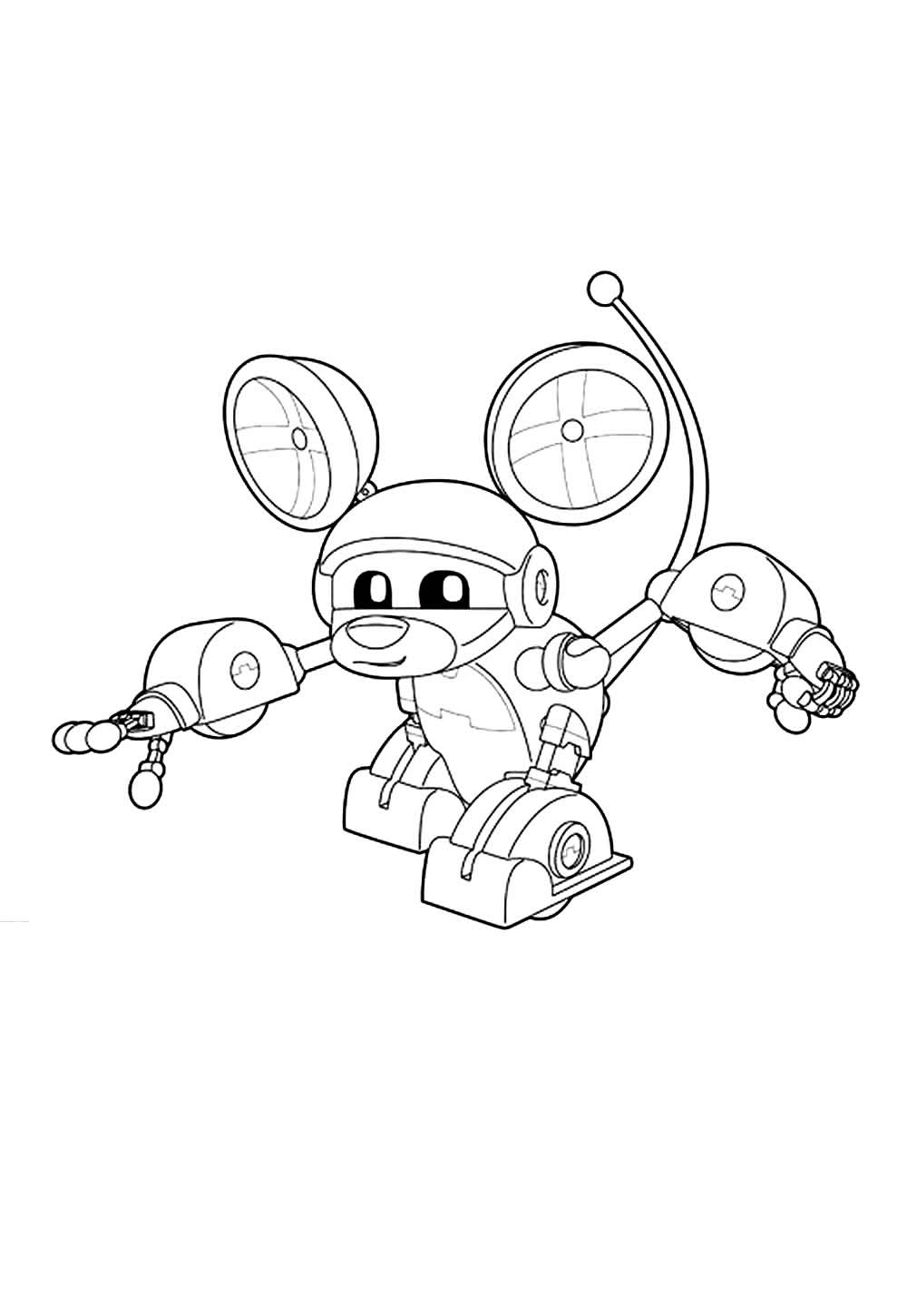 Desenho de Mecanimais para colorir