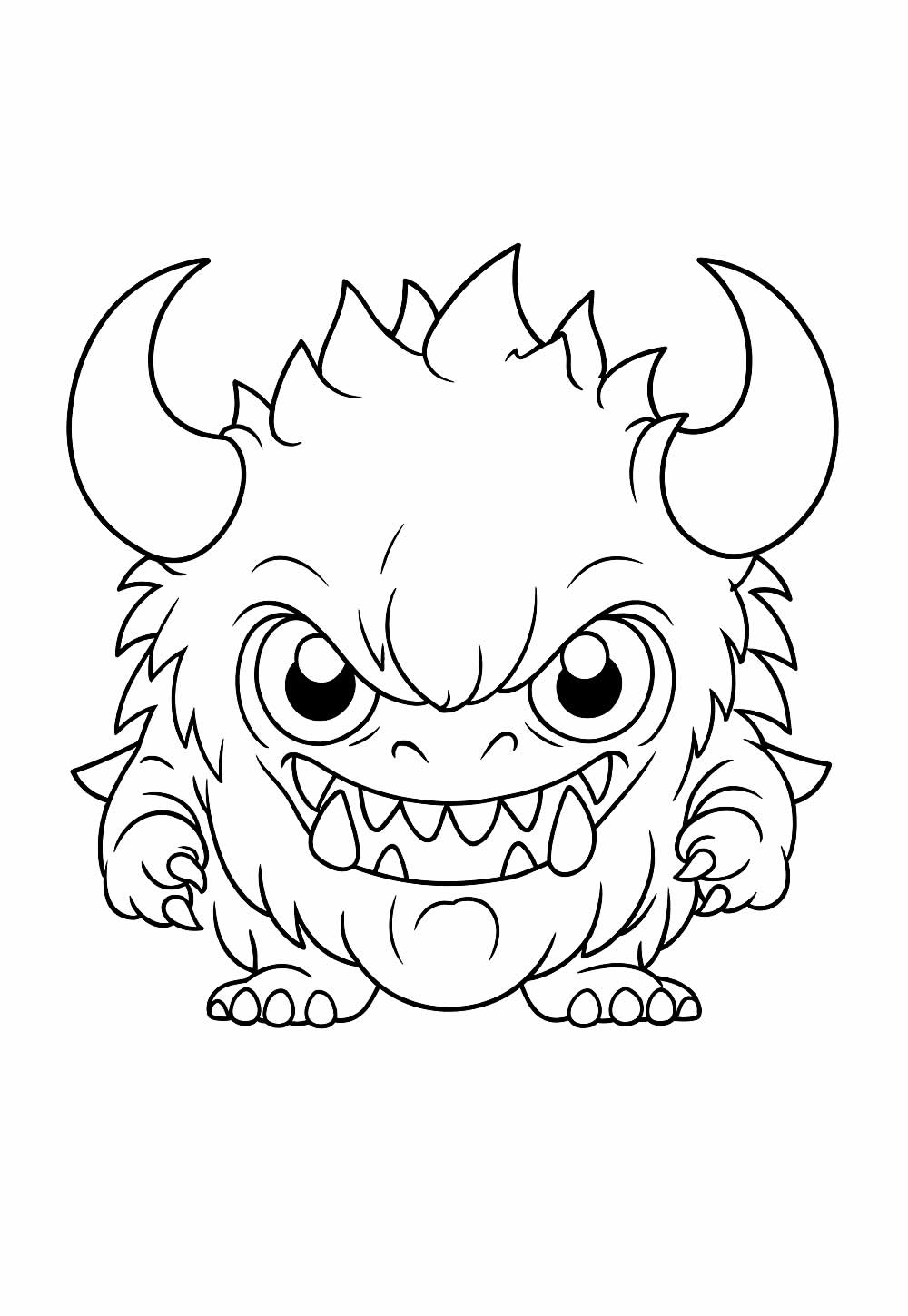 Desenho de Monstrinho para colorir