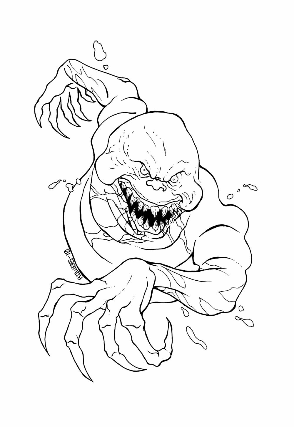Desenho de Monstro para colorir