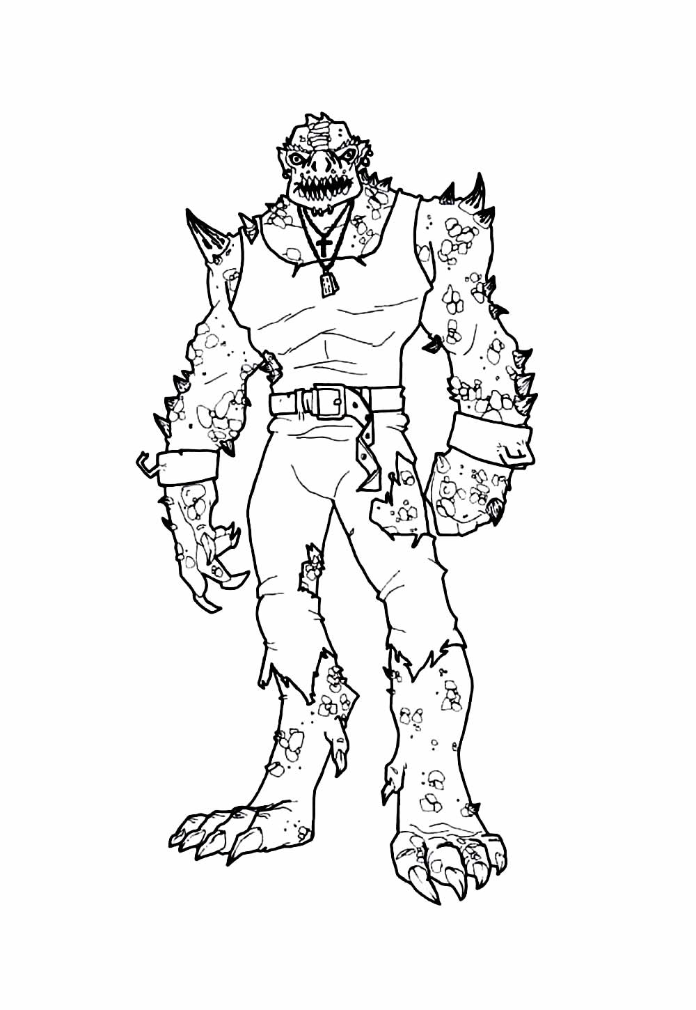 Desenho de Monstro para colorir