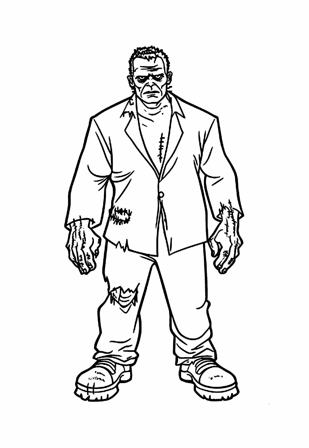 Desenho de Frankstein para colorir