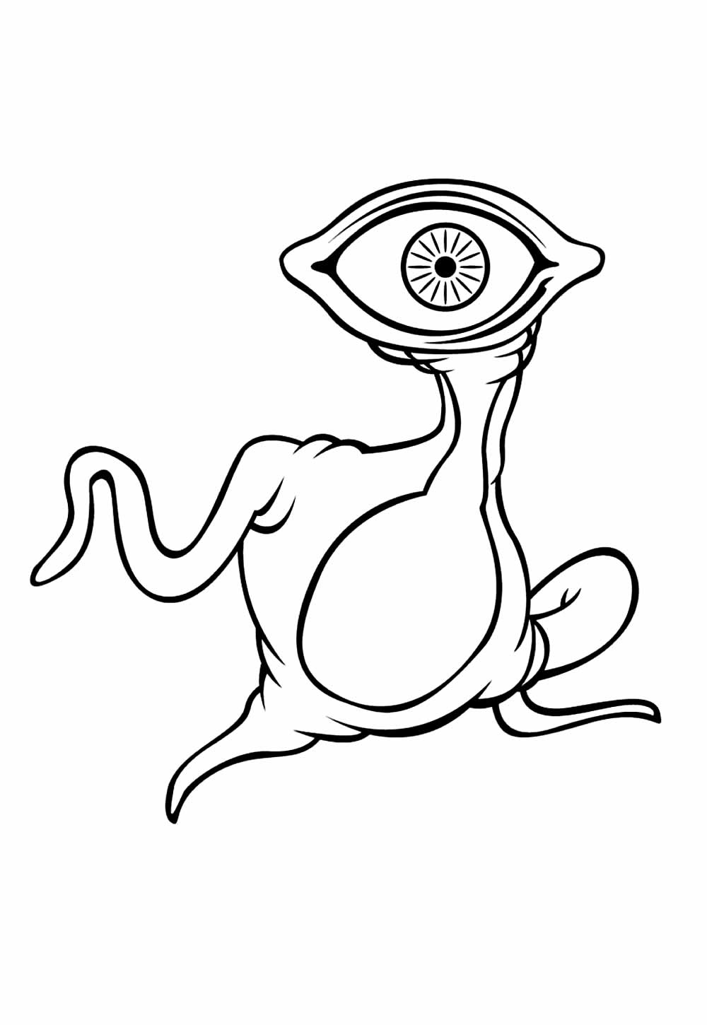 Desenho de Monstro para colorir