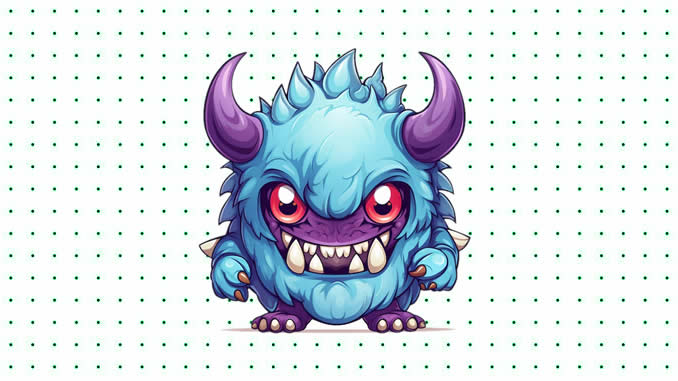 Desenho de Monstro Assustador para colorir