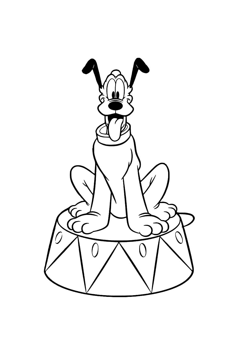 Desenhos de Pluto para pintar