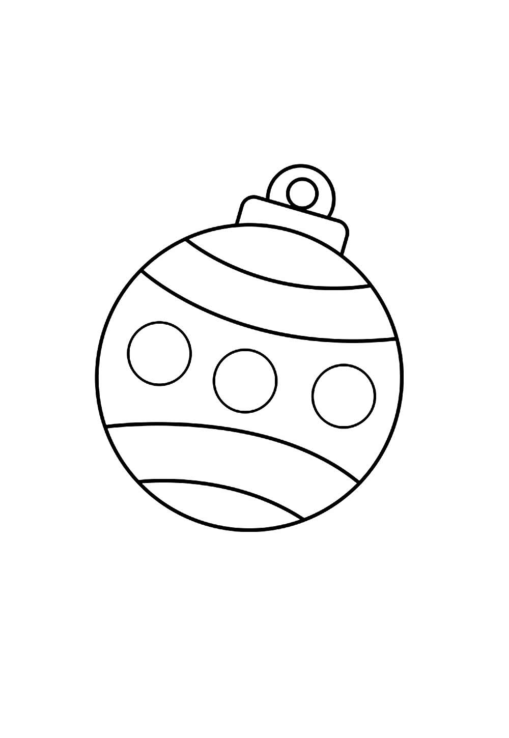 Desenho Natal Fácil Colorir