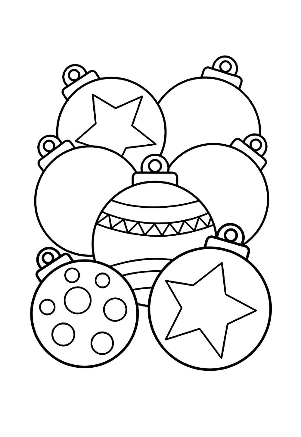 Desenho Bolas de Natal