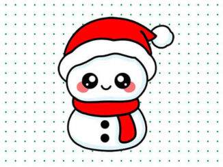 Desenho Fácil de Natal para Colorir