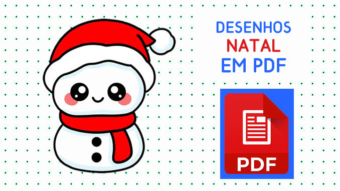 Desenho Fácil de Natal em PDF