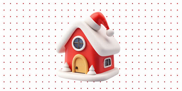 Desenhos da Casa do Papai Noel para Colorir e Pintar - Tudo Para Colorir