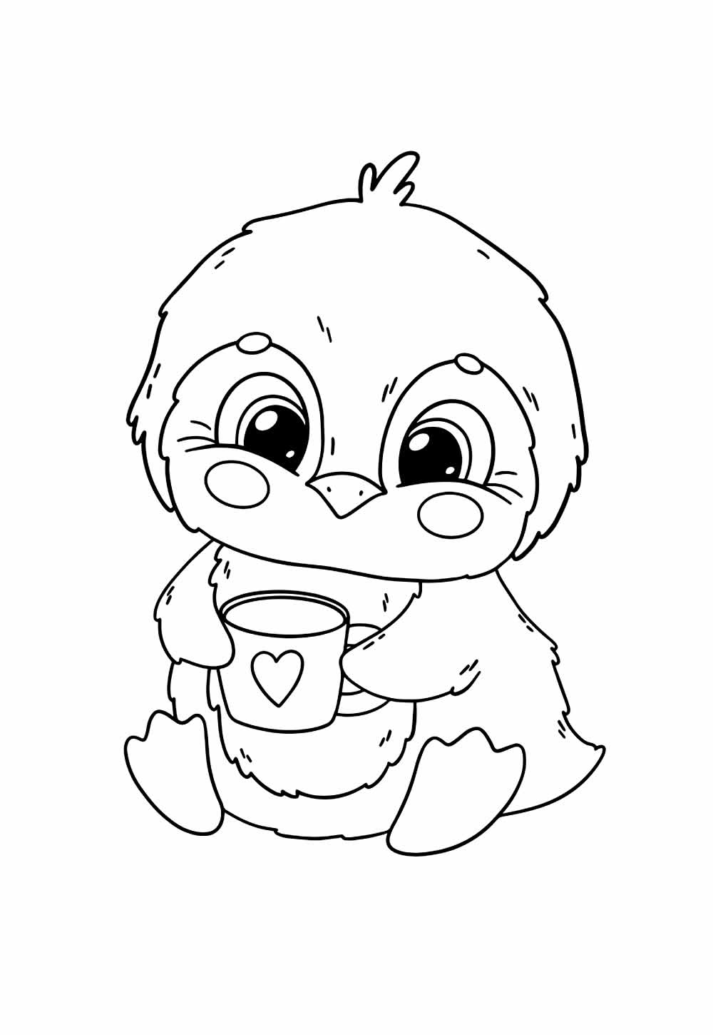 Desenho de Pinguim para colorir