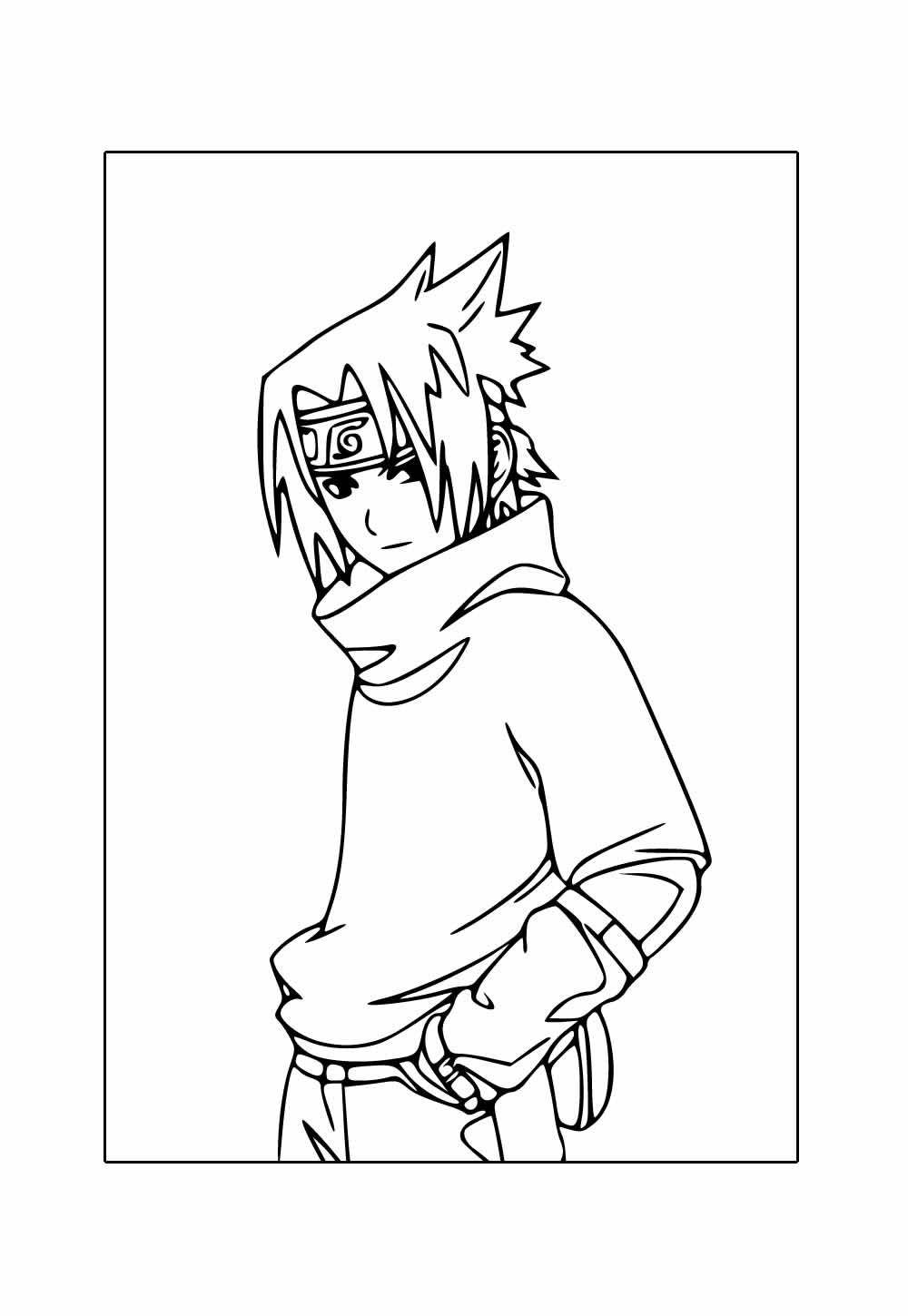 Desenho de Sasuke