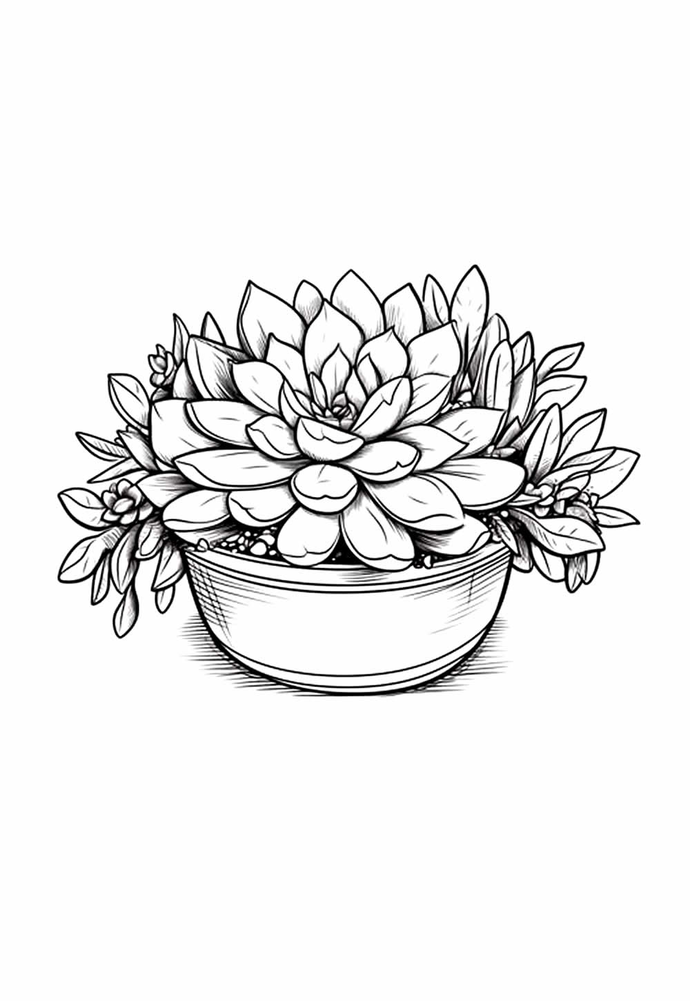 Desenho de Suculenta