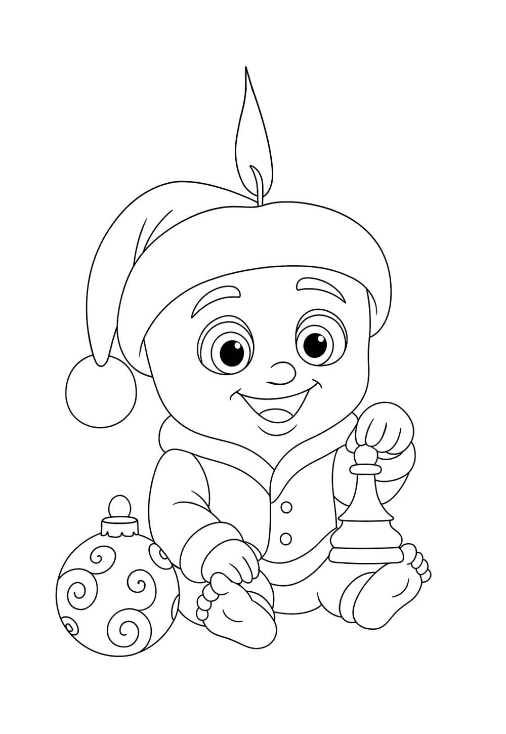 Desenho de Tralalero Tralala - Especial de Natal