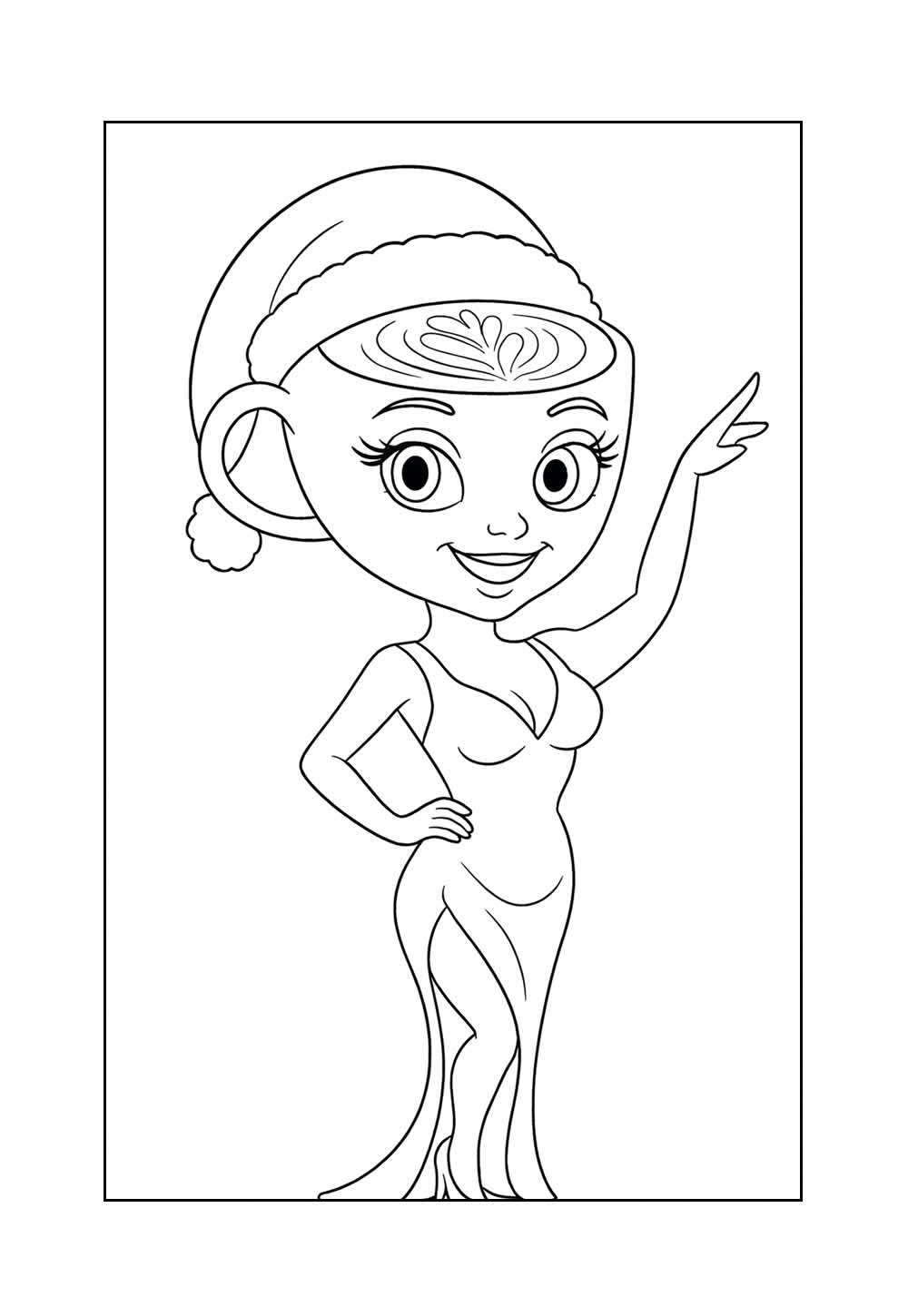 Desenho de Tralalero Tralala - Especial de Natal