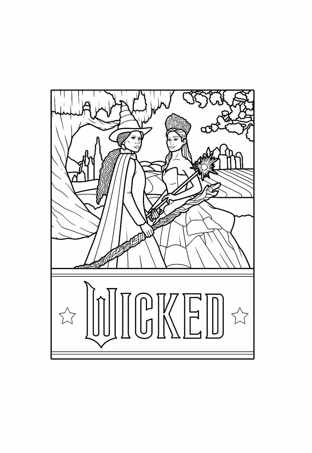 Desenho de Wicked para colorir