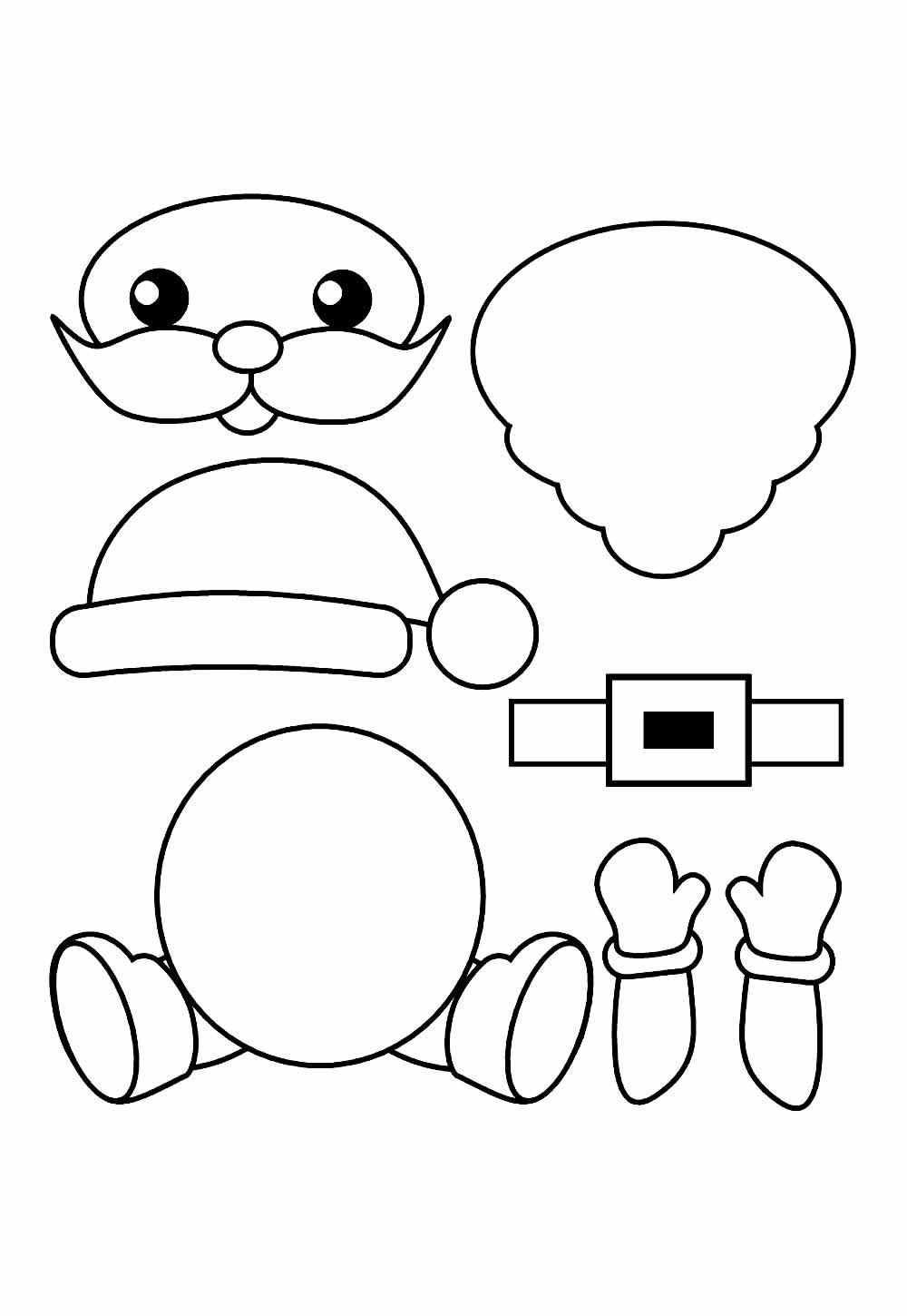 Moldes de Papai Noel