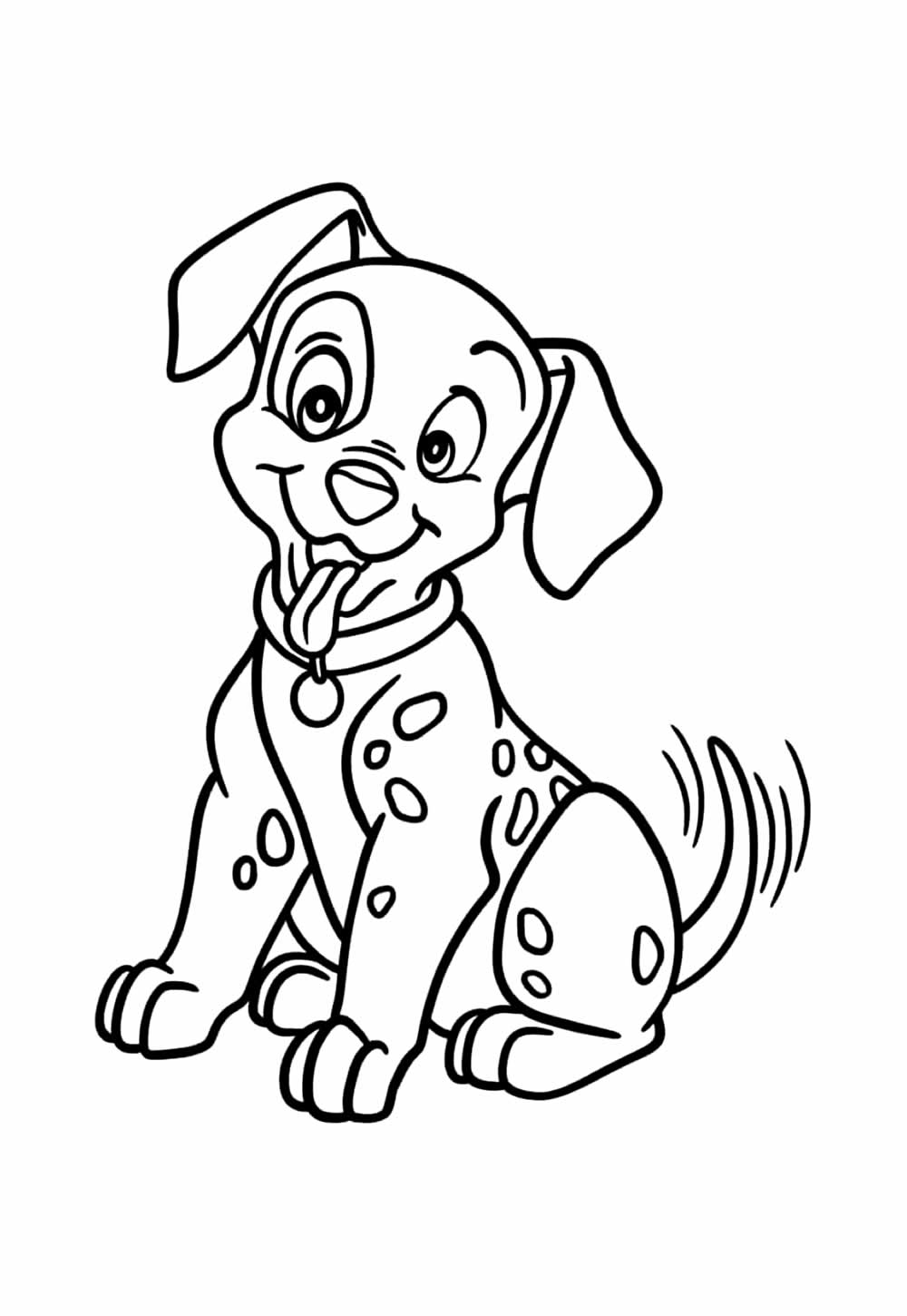 Desenho de 101 Dálmatas para colorir