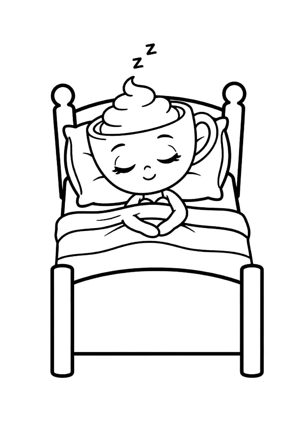 Desenhoss de Bailarina Cappuccino para colorir