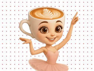 Desenhos de Bailarina Cappuccino para colorir