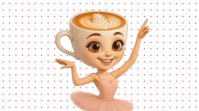 Desenhos de Bailarina Cappuccino para colorir