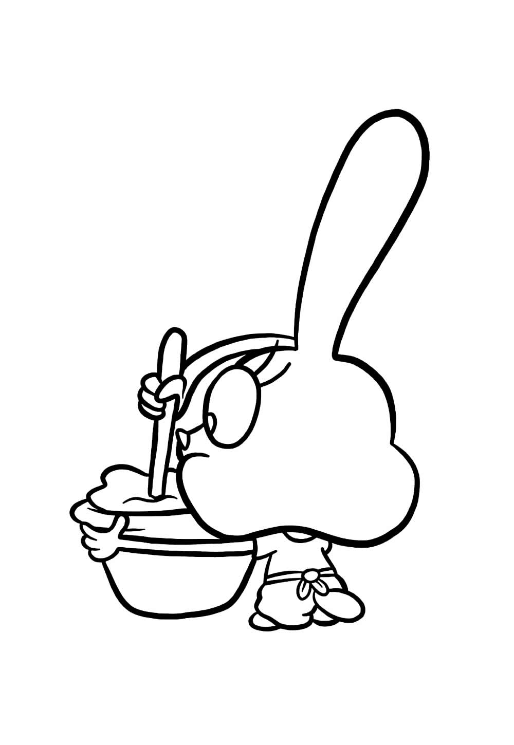 Desenho de Chowder para pintar