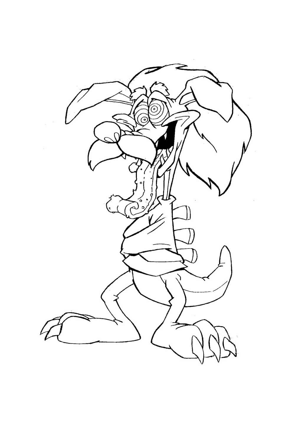 Desenho de Crash Bandicoot para colorir