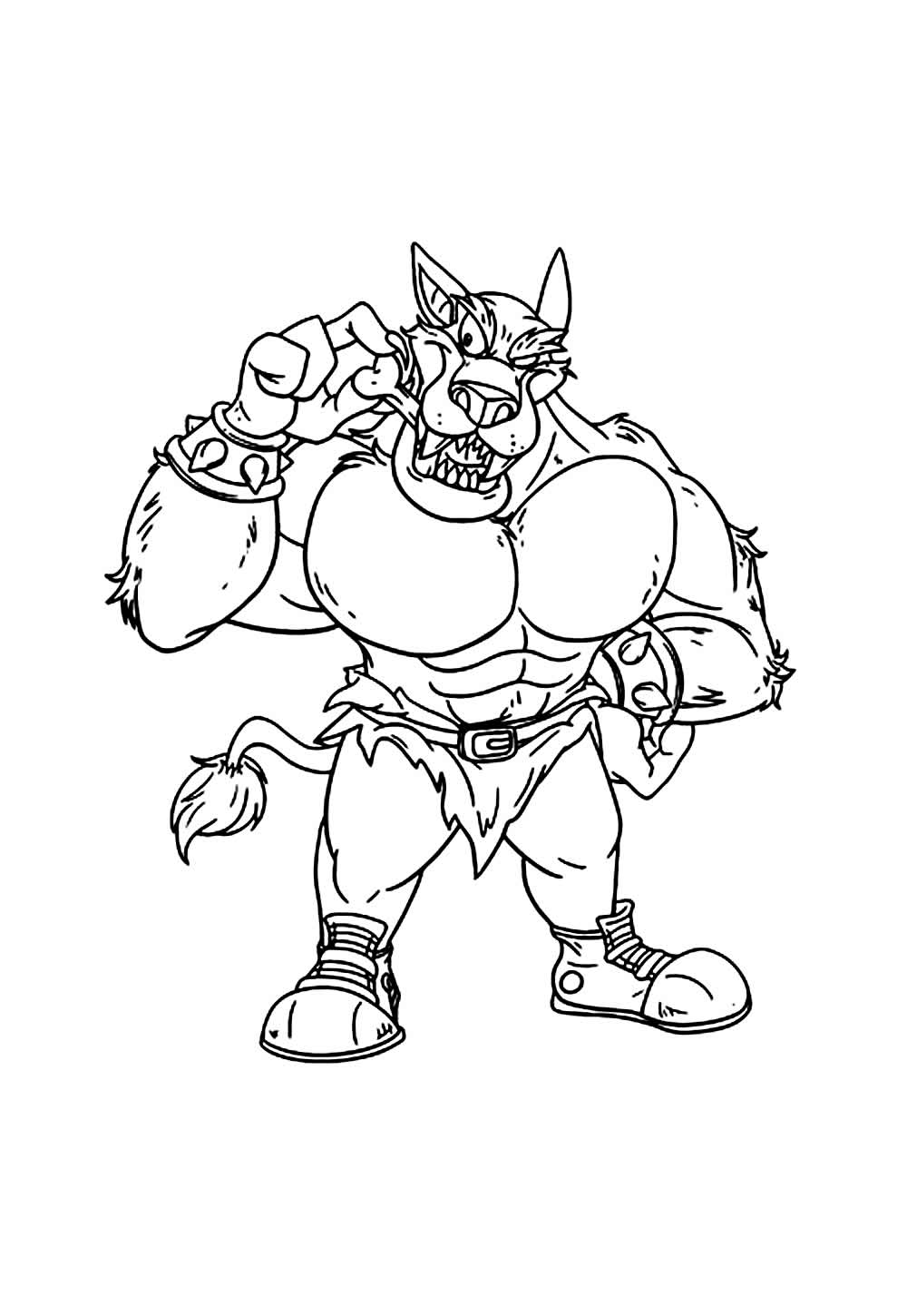 Desenho de Crash Bandicoot para imprimir