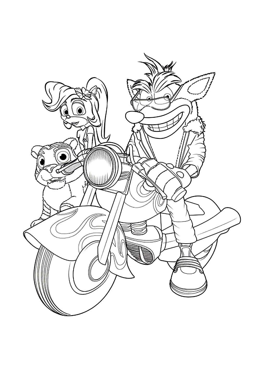 Desenho de Crash Bandicoot