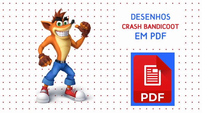 Desenhos de Crash Bandicoot em PDF