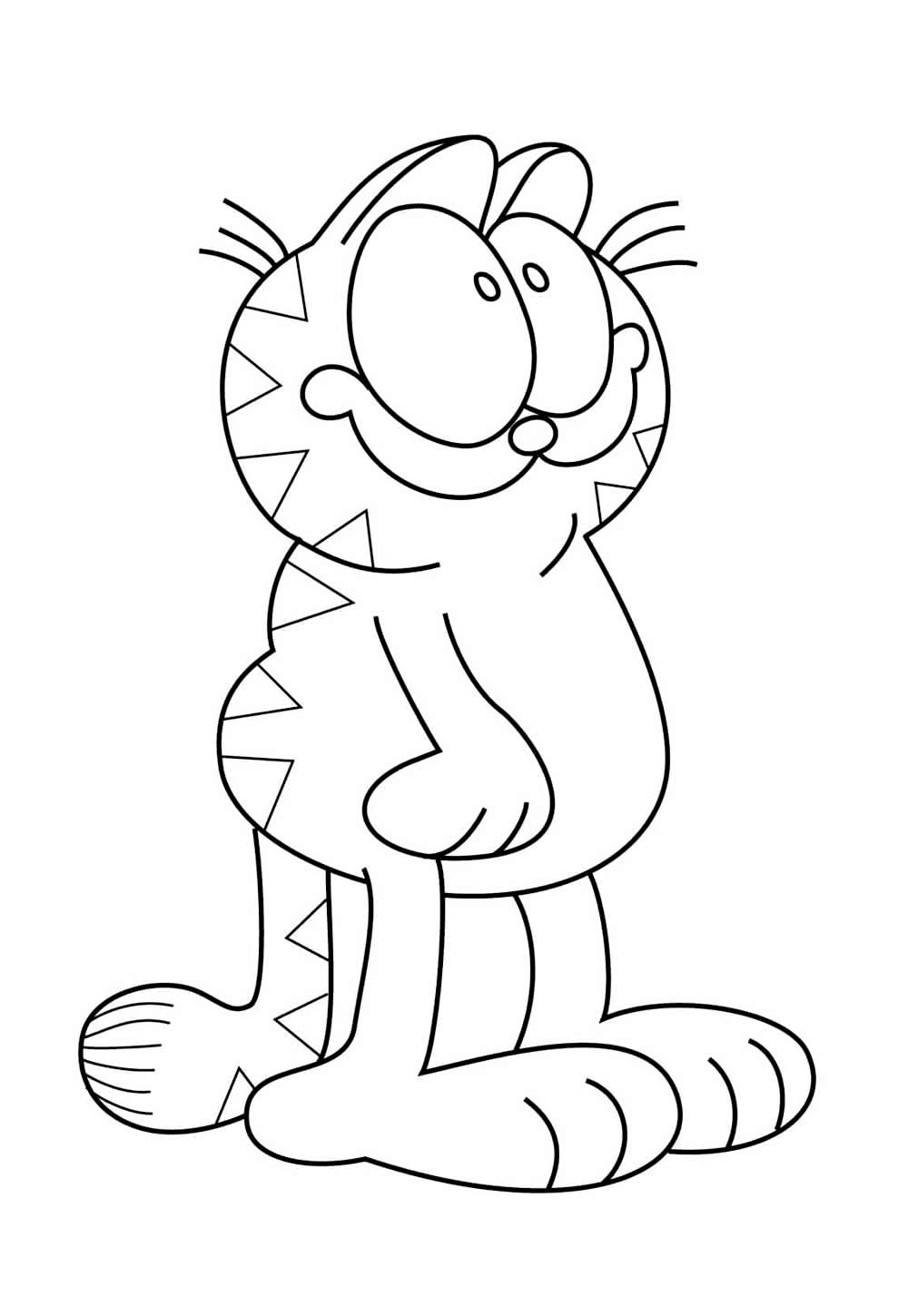 Desenho de Garfield para colorir