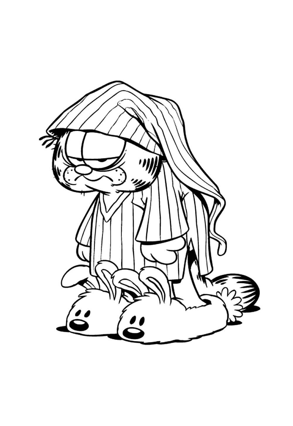 Desenho de Garfield para colorir