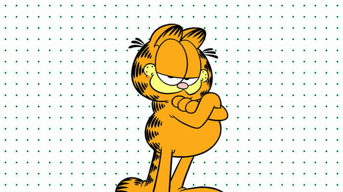 Desenhos de Garfield para colorir