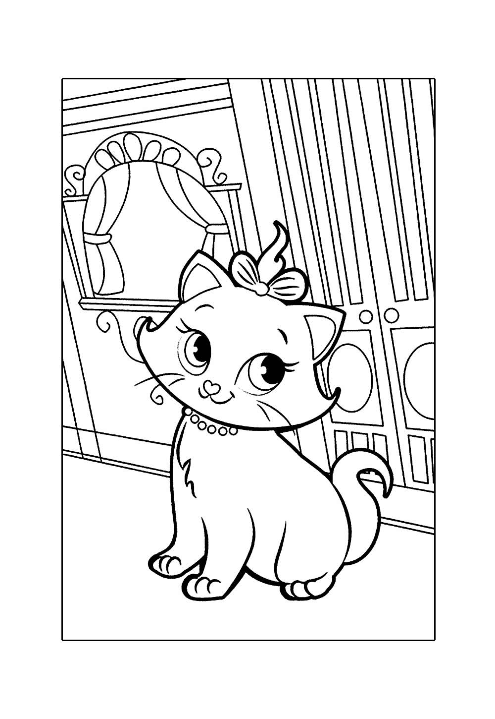 Desenho de Gatinha Marie
