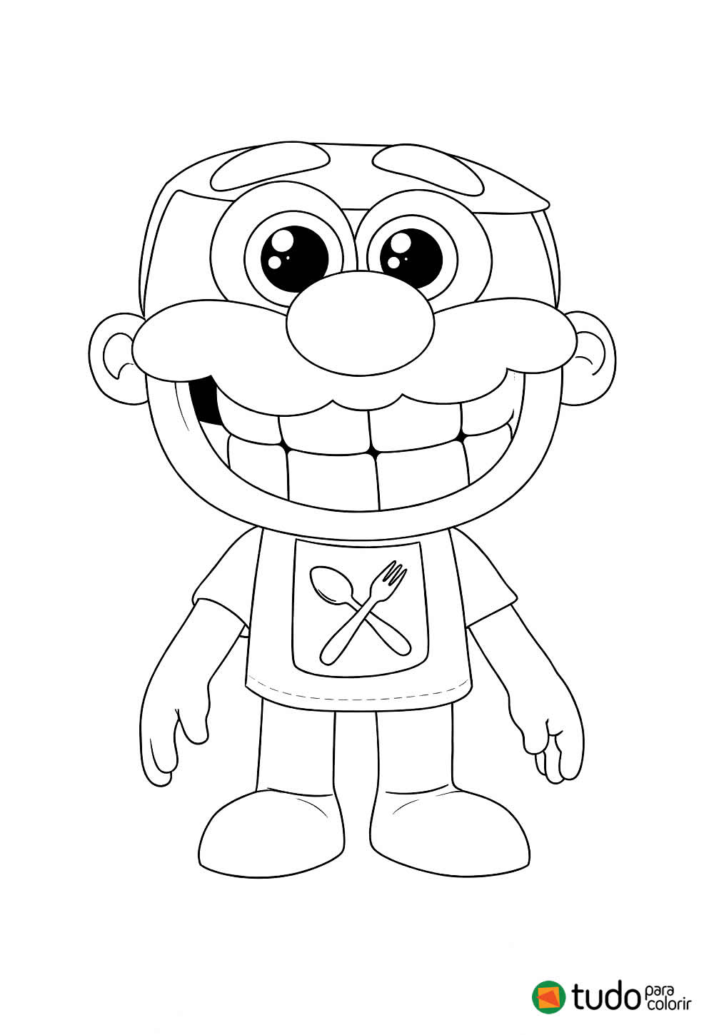 Desenho de José Comilão para colorir