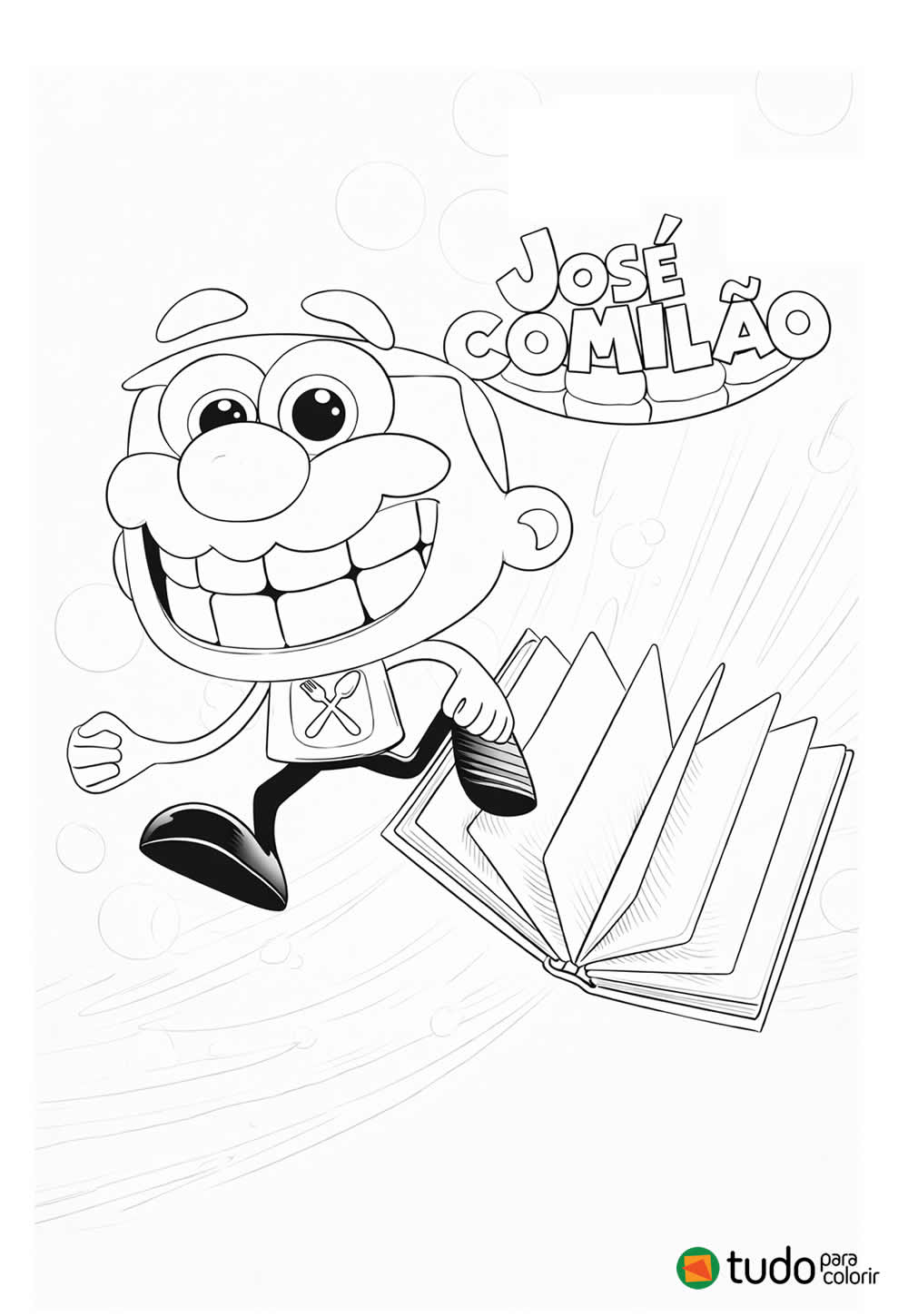 Desenho de José Comilão para pintar