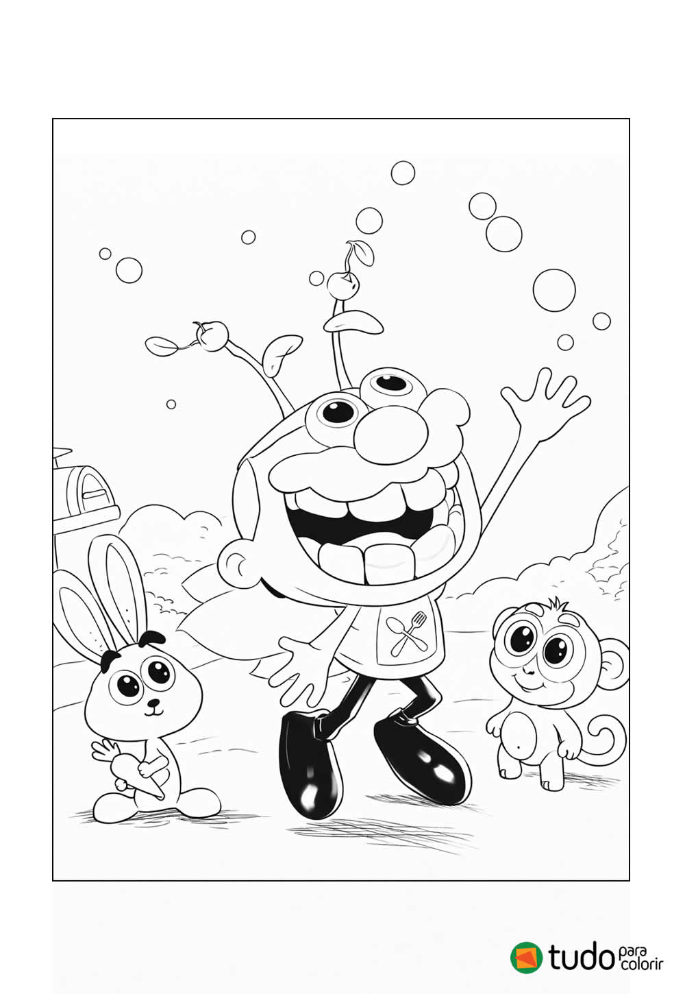 José Comilão para colorir