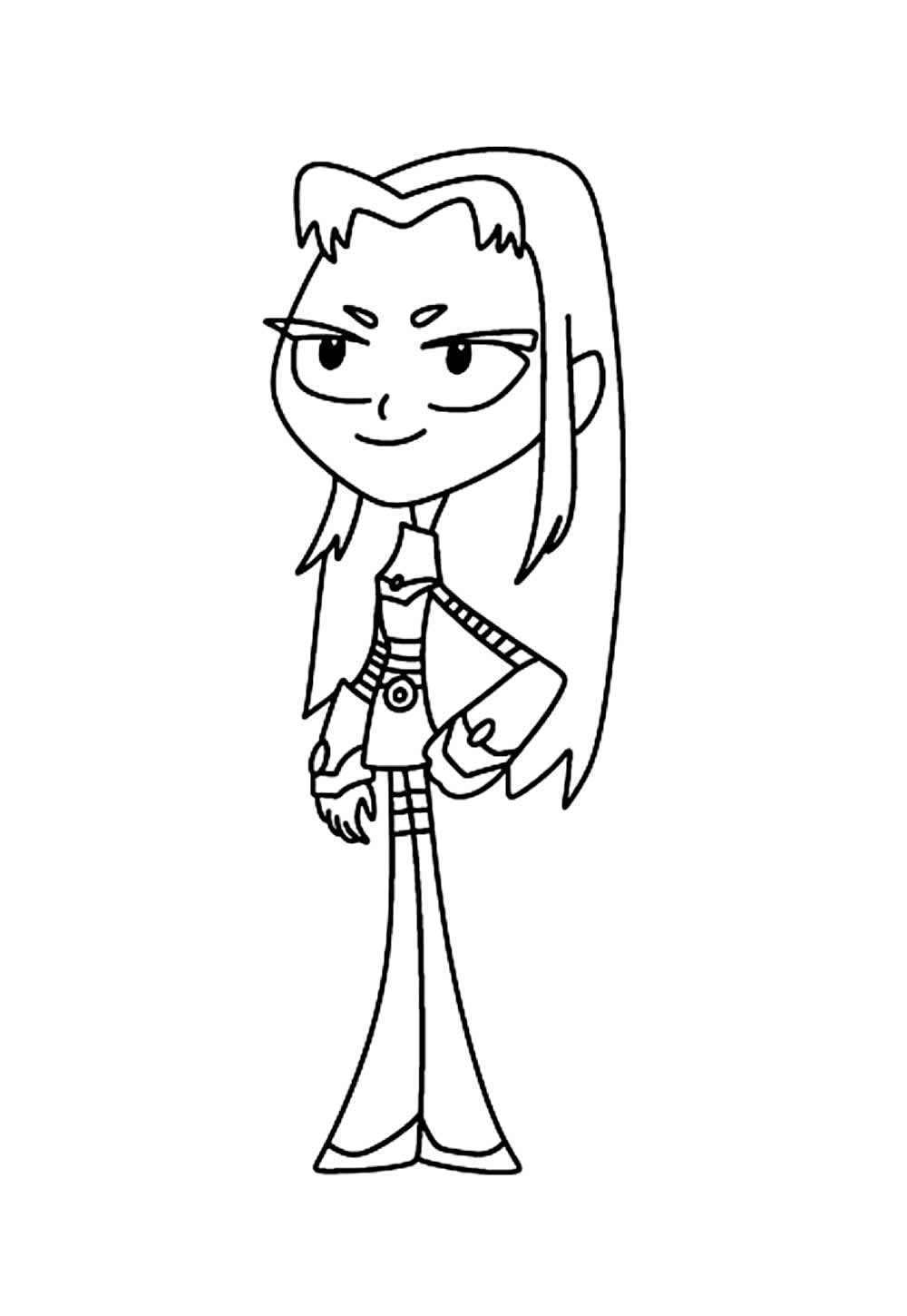 Desenho de Jovens Titãs para colorir