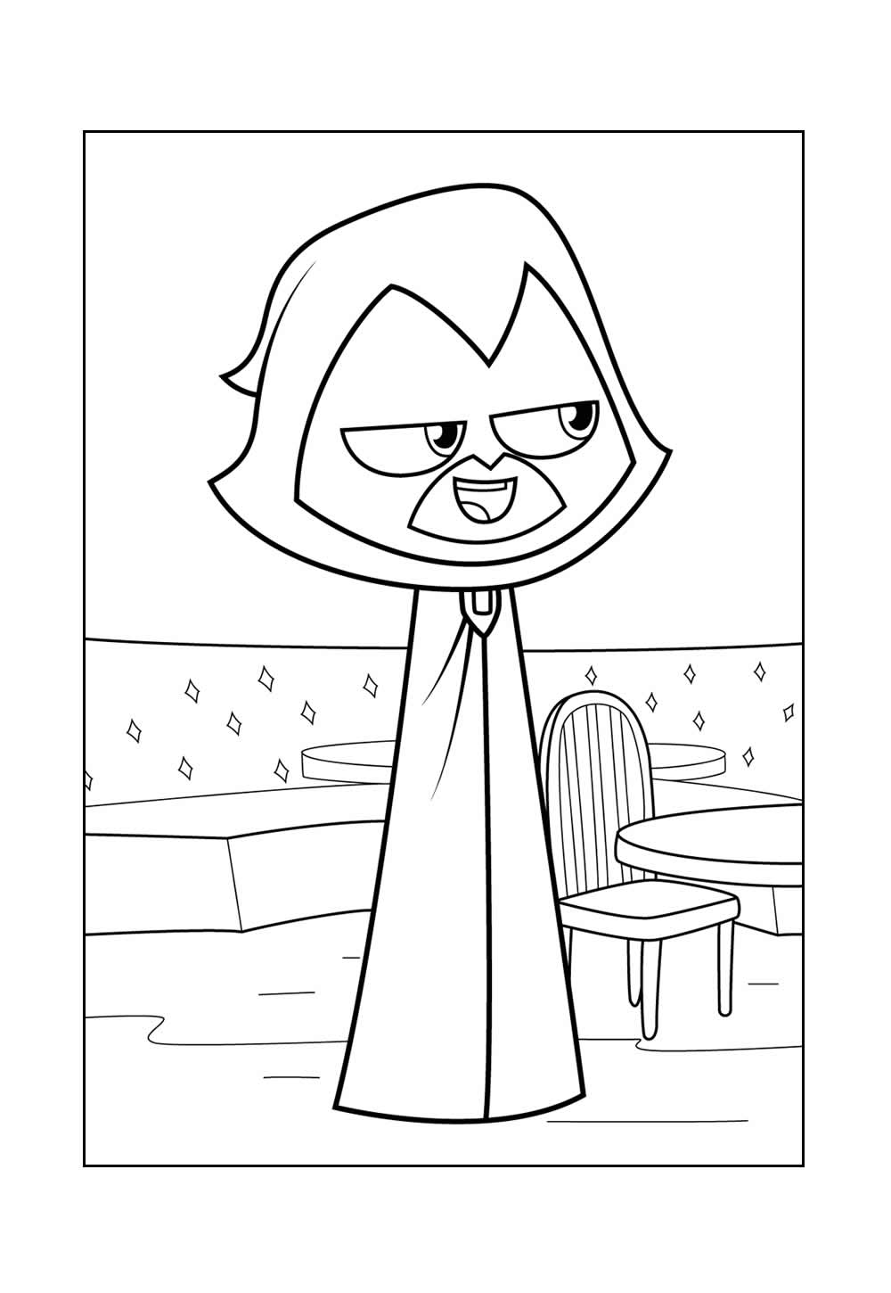 Jovens Titãs para colorir