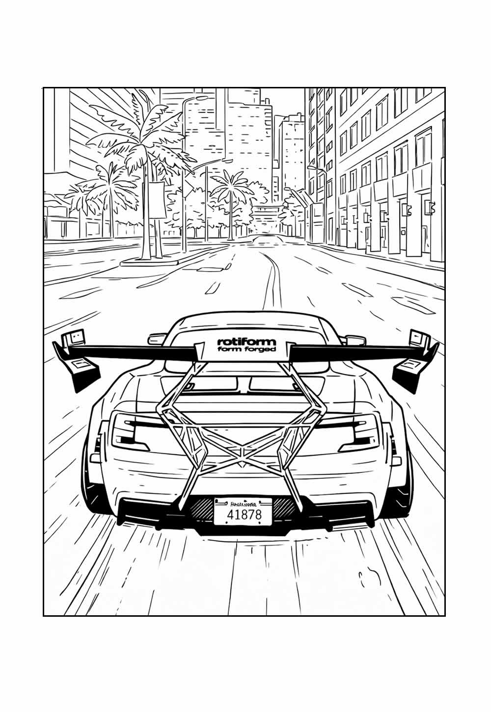 Desenhos Need for Speed Colorir