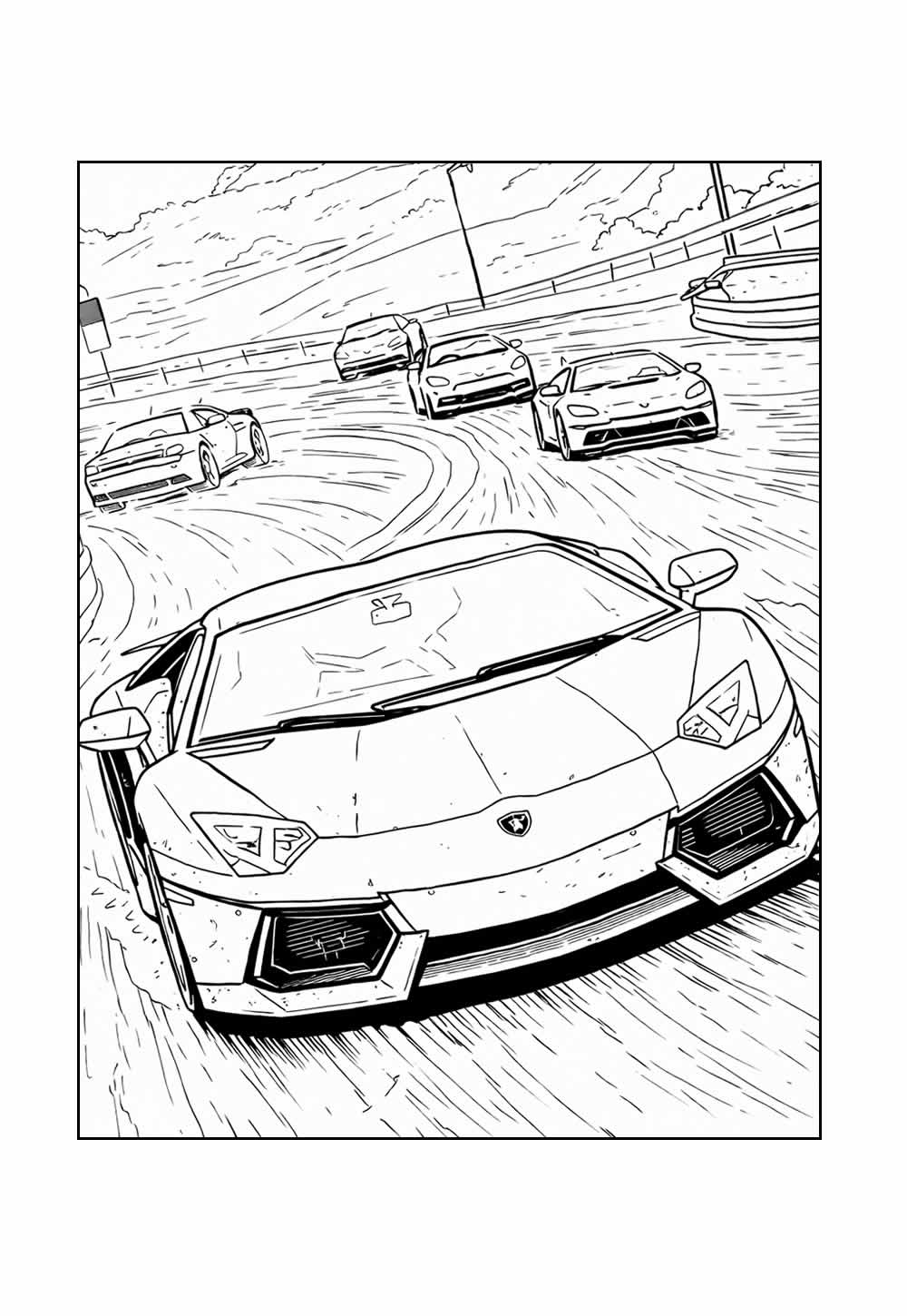 Desenho Need for Speed Colorir