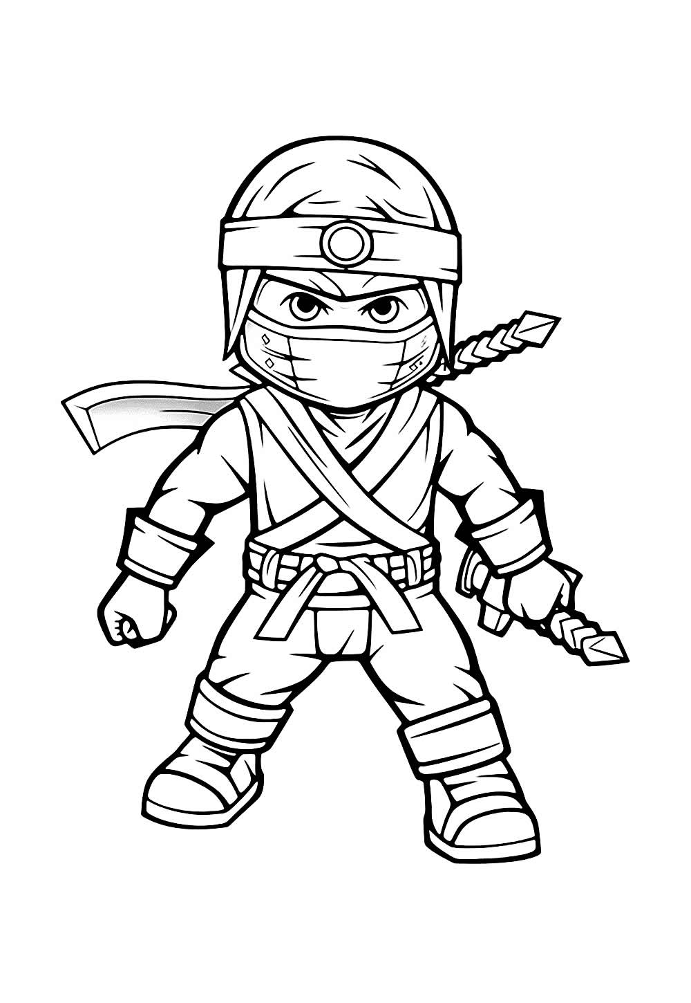 Desenho de Ninja