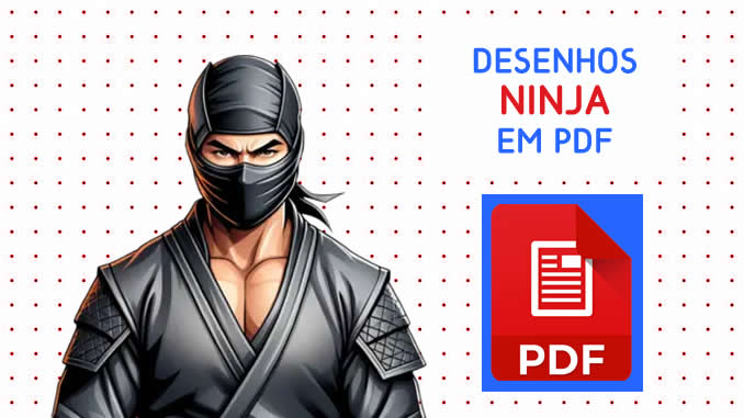 Desenhos de Ninja em PDF